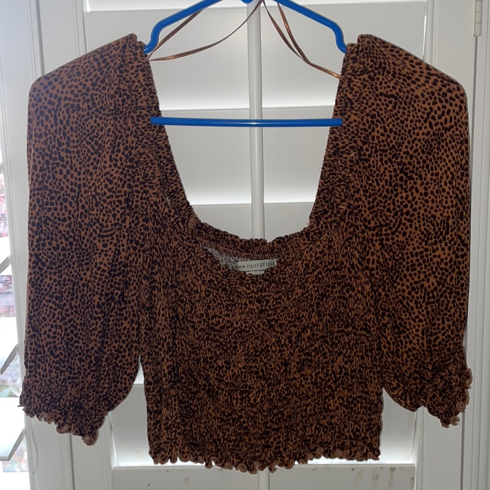 Leopard Blouse from Urban Outfitters